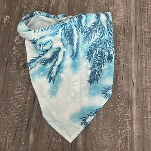 Dog winter snow bandana